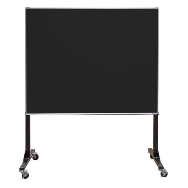 Sliding Door Wood Corkboard, 72"x36", Cher, UV9005OCS-CHERRY-MEDGRY